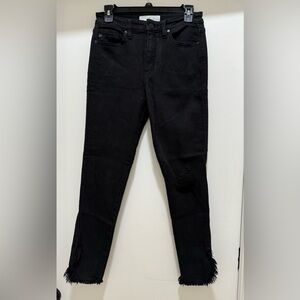 Women's Black Distressed Jeans